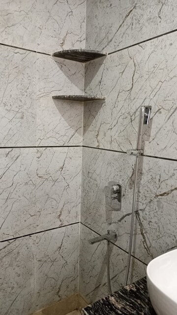 Bathroom in 3 BHK Apartment at Sharvehid Apartment, Sector 17 Dwarka – for Rent