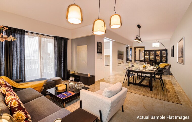 Living Room, emaar-palm-heights 3 Bedroom 2025 Sq.Ft. Apartment In Sector 77 Gurgaon 9226057