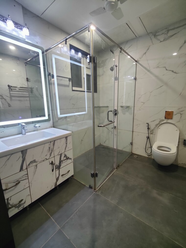 Attached Bathroom, my-home-bhooja 4 Bedroom 4070 Sq.Ft. Apartment In Hi Tech City Hyderabad 9226238