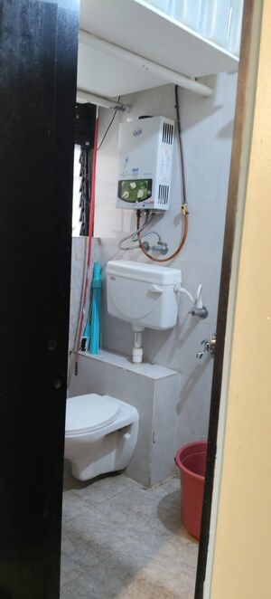 Bathroom in 2 BHK Apartment at Shivtara Garden Apartment, Kothrud – for Rent