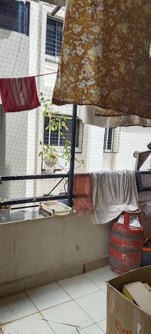 Balcony in 2 BHK Apartment at Shivtara Garden Apartment, Kothrud – for Rent