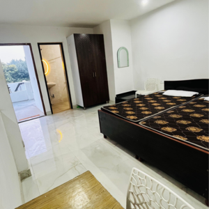 Bedroom in 1 RK Villa at Sector 21 – for Rent