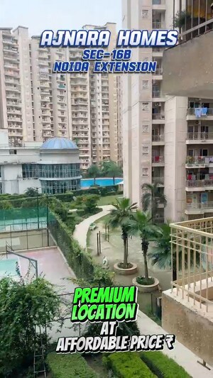 3 BHK Apartment – Exterior View View at Ajnara Homes, Sector 16b Greater Noida - for Sale