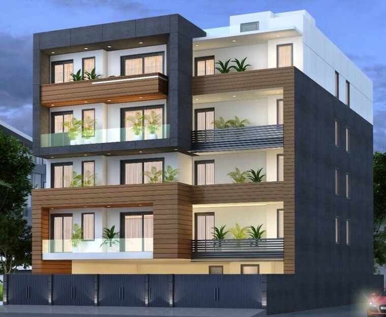 Exterior View, ansal-sushant-floors 4 Bedroom 3708 Sq.Ft. Builder Floor In Sushant Lok ii Gurgaon 9226450