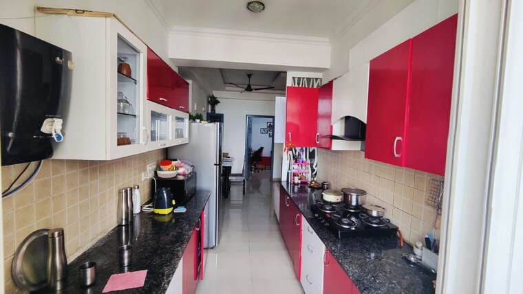 Kitchen, saviour-greenisle 2.5 Bedroom 1150 Sq.Ft. Apartment In Sain Vihar Ghaziabad 9226475