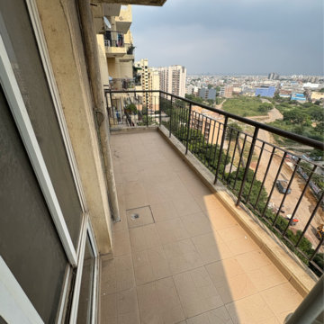 Balcony in 4 BHK Apartment at Piedmont Taksila Heights, Sector 37c – for Rent
