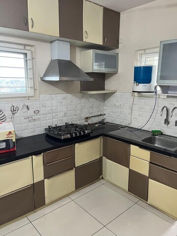 Kitchen in 3 BHK Apartment at Aparna HillPark Lake Breeze, Chanda Nagar – for Rent
