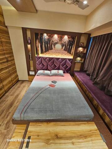 Bedroom in 3 BHK Apartment at Sheth Vasant Galaxy, Goregaon West – for Rent