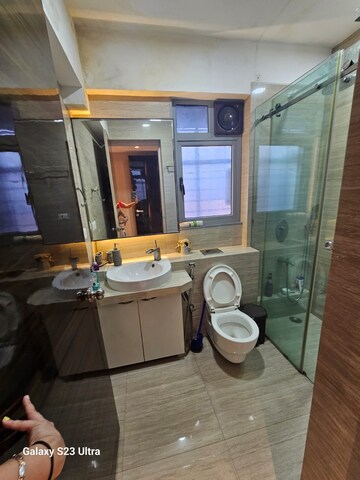 Attached Bathroom in 3 BHK Apartment at Sheth Vasant Galaxy, Goregaon West – for Rent