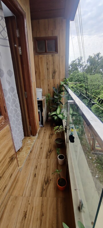 Balcony in 2 BHK Builder Floor at Dwarka Mor – for Rent