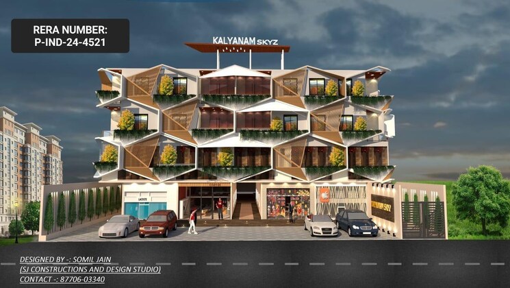 Exterior View, race course road 3 Bedroom 957 Sq.Ft. Apartment In Race Course Road Indore 9226956