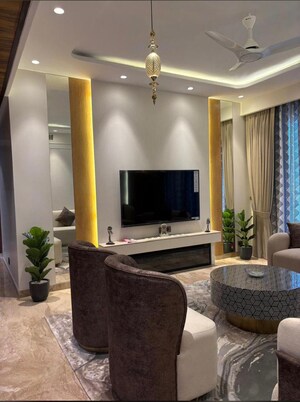 Living Room in 4 BHK Penthouse at Defence Colony – for Sale