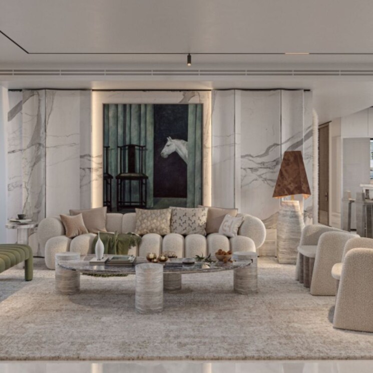 Living Room, whiteland-urban-resort 3 Bedroom 2939 Sq.Ft. Apartment In Sector 103 Gurgaon 9227154