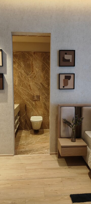 Bathroom in 4 BHK Apartment at Rustomjee Crown, Prabhadevi – for Rent