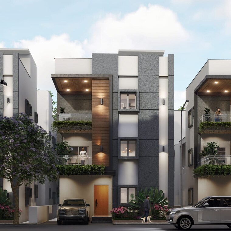 Exterior View, infocity-county 4 Bedroom 2380 Sq.Ft. Villa In Kardanur Hyderabad 9227143