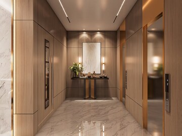 Building Lobby in 3 BHK Apartment at H Rishabraj Emerald, Dahisar East – for Sale