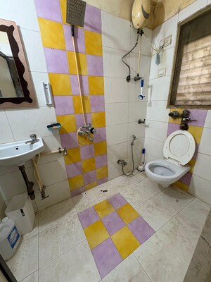 Bathroom in 1 BHK Apartment at Blue Diamond Apartment Malad, Malad West – for Rent