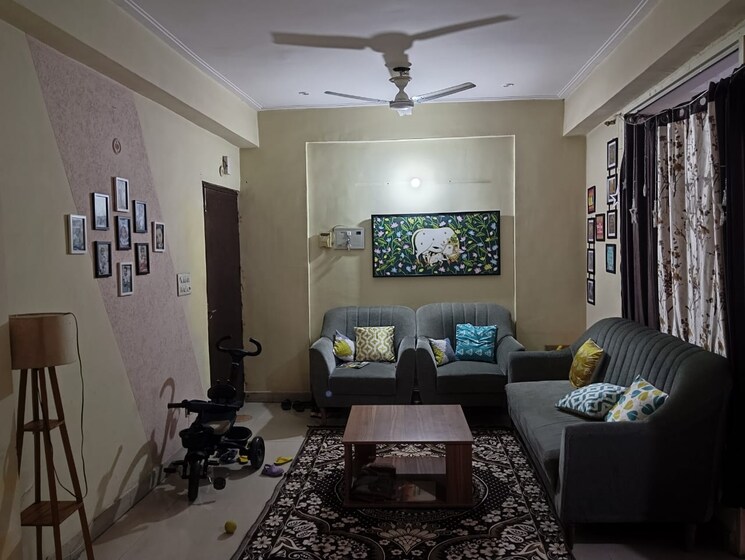Living Room, supertech-livingston 2 Bedroom 1000 Sq.Ft. Apartment In Sain Vihar Ghaziabad 9227218