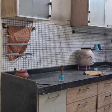 Kitchen in 1 BHK Apartment at City Sanghvi Dev Ashish, Jaydev Singh Nagar – for Rent