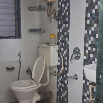 Bathroom in 1 BHK Apartment at City Sanghvi Dev Ashish, Jaydev Singh Nagar – for Rent