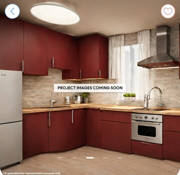 Kitchen in 3 BHK Apartment at Osian Almanova, Mundhwa – for Sale