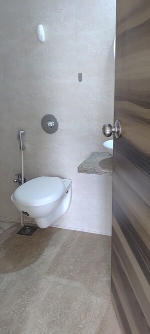 Bathroom in 1 BHK Apartment at Metropolis Aquaris Phase 1, Kasarvadavali – for Rent