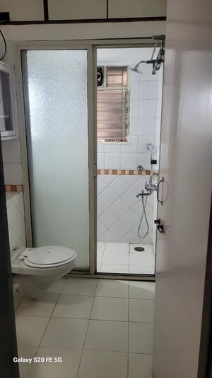 Bathroom in 3 BHK Apartment at Prabhat Apartment, Prabhat Road – for Rent