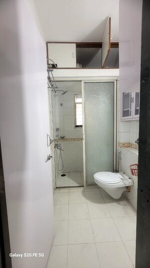 Bathroom in 3 BHK Apartment at Prabhat Apartment, Prabhat Road – for Rent