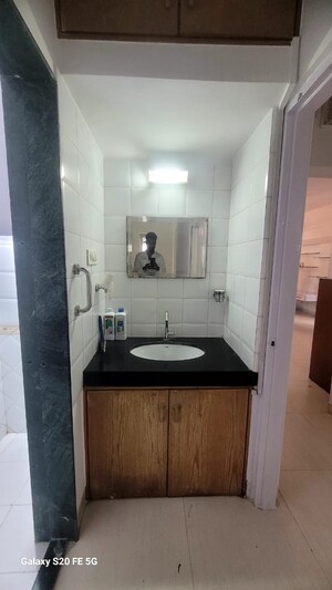 Bathroom in 3 BHK Apartment at Prabhat Apartment, Prabhat Road – for Rent