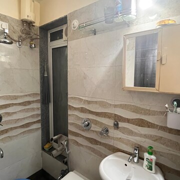Bathroom in 1 BHK Apartment at Vas Pushp Vinod 3, Vivekanand Nagar – for Rent