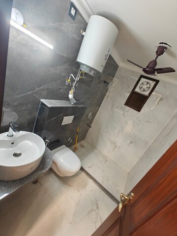 Bathroom in 2 BHK Builder Floor at Freedom Fighters Enclave – for Rent