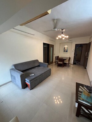 Living Room in 2 BHK Apartment at Bandra West – for Rent