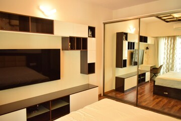 Living Room in 3 BHK Apartment at L&T Raintree Boulevard, Hebbal – for Rent