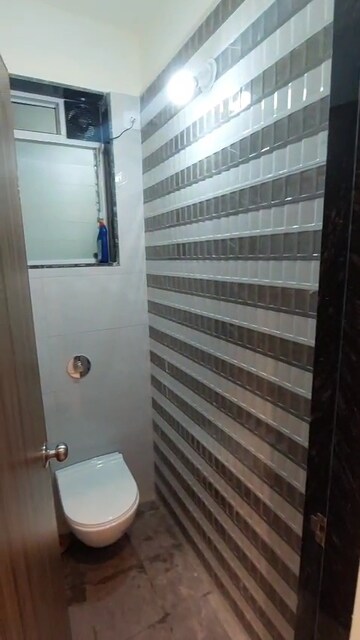 Bathroom in 1 BHK Apartment at Bhairaav Goldcrest Residency, Ghansoli – for Rent