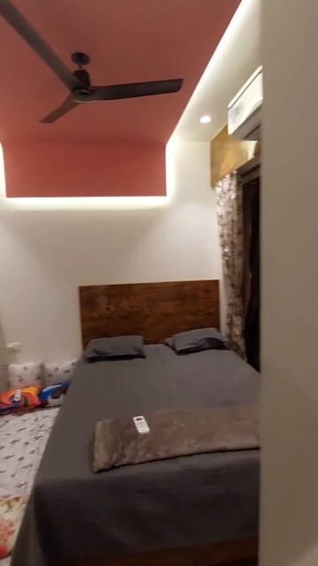 Master Bedroom in 1 BHK Apartment at Bhairaav Goldcrest Residency, Ghansoli – for Rent