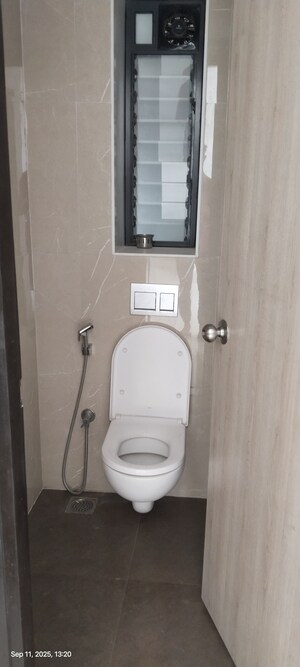 Bathroom in 1 BHK Apartment at Lodha Crown Taloja Quality Homes, Dombivli East – for Rent