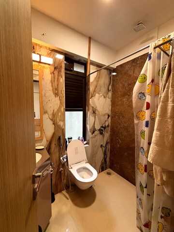 Bathroom in 2 BHK Apartment at Bandra West – for Rent