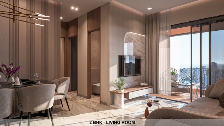 Living Room, shree-om-paradise-chs 2 Bedroom 587 Sq.Ft. Apartment In Borivali West Mumbai 9228695