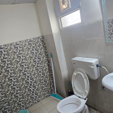 Bathroom in 2 BHK Apartment at Wave City Swamanorath, Ram Nagar – for Rent