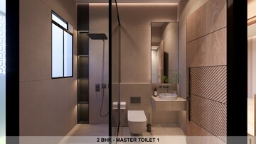 Bathroom in 2 BHK Apartment at Shree Om Paradise CHS, Borivali West – for Sale