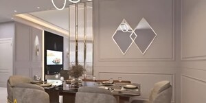 Living Room in 4 BHK Apartment at Adani Linkbay Residences, Andheri West – for Sale