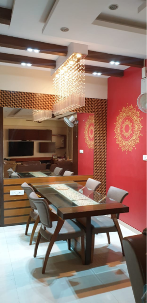 Living Room in 4 BHK Apartment at Regency Gardens, Kharghar Sector 6 – for Rent