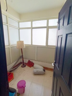 Bathroom in 3 BHK Apartment at Green Valley Heights, Dhakoli – for Rent