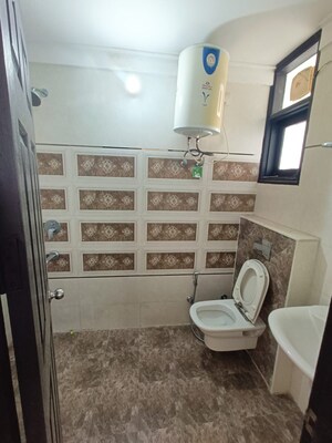 Bathroom in 3 BHK Apartment at Green Valley Heights, Dhakoli – for Rent