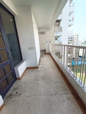 Balcony in 3 BHK Apartment at Green Valley Heights, Dhakoli – for Rent