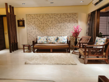 Living Room in 3 BHK Apartment at Eklavya Apartment, Kharghar – for Rent