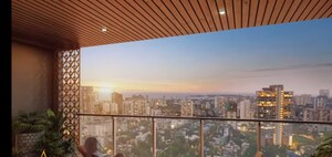 Balcony in 4 BHK Apartment at Adani Linkbay Residences, Andheri West – for Sale