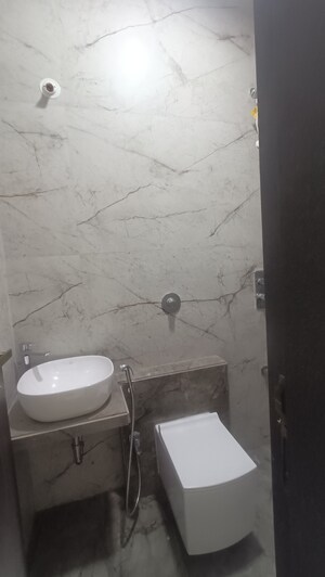 Bathroom in 1 BHK Apartment at Amar Om Vasudev CHS, Borivali West – for Rent