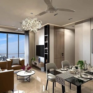Living Room in 2 BHK Apartment at Cllaro Urban Grandeur, Mira Road – for Sale