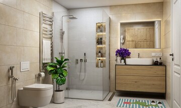 Bathroom in 1 BHK Apartment at Unique Elanza, Mira Road – for Sale